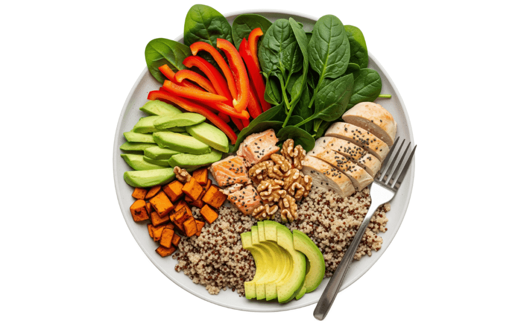 Healthy anti-inflammatory meal and exercise tools for reducing belly fat on TRT