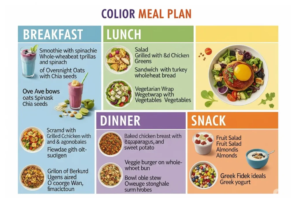 Daily meal plan to boost appetite in menopause