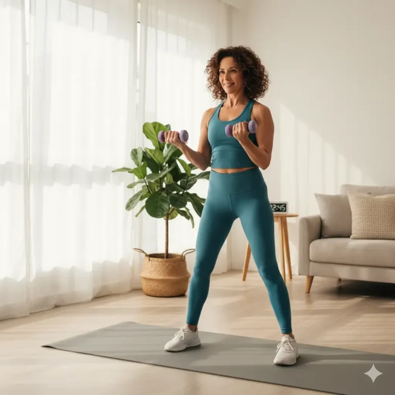 How to boost metabolism after 40 with strength training at home