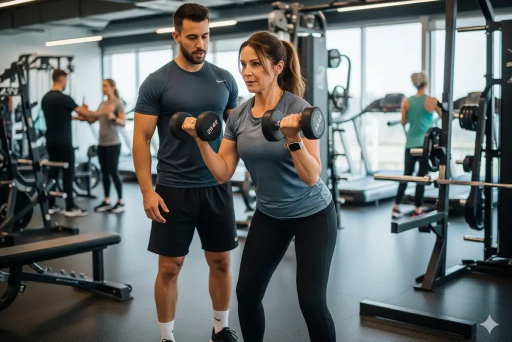 How to lose belly fat: Strength training woman over 40