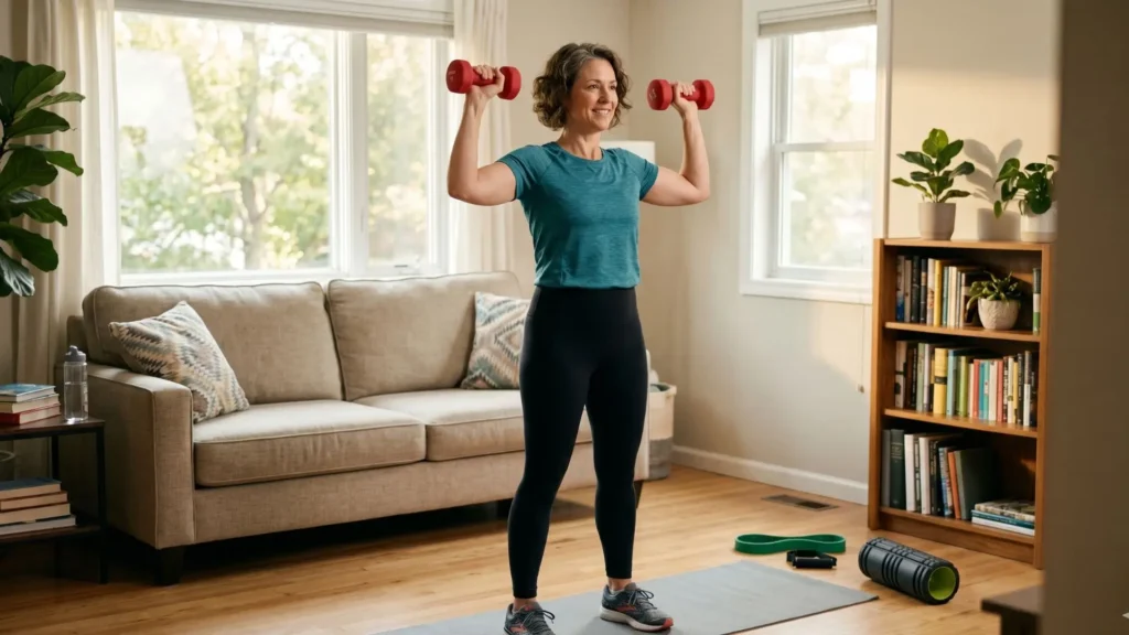 strength training for average weight gain during menopause